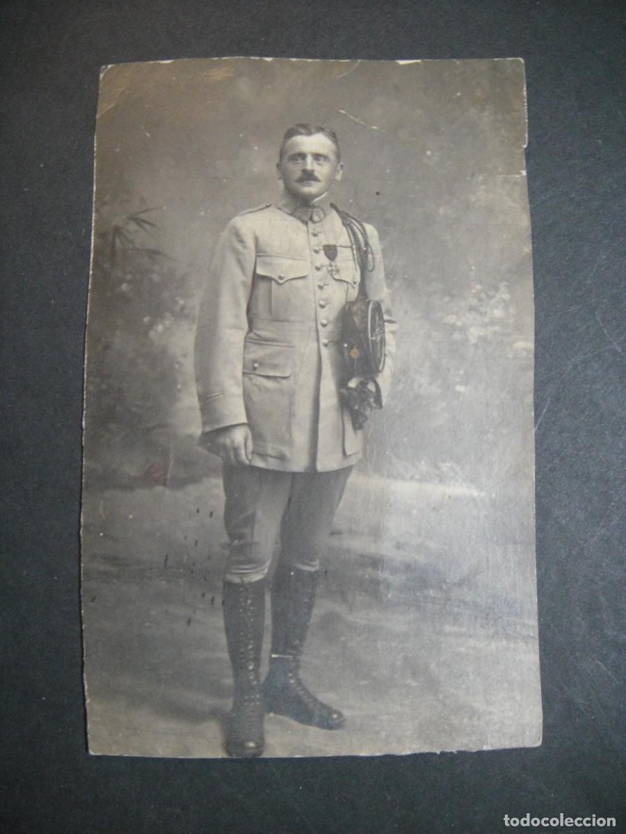 Militaria: militar frances , regimiento 156 , condecorado , fotografia a&ntilde;o 1914