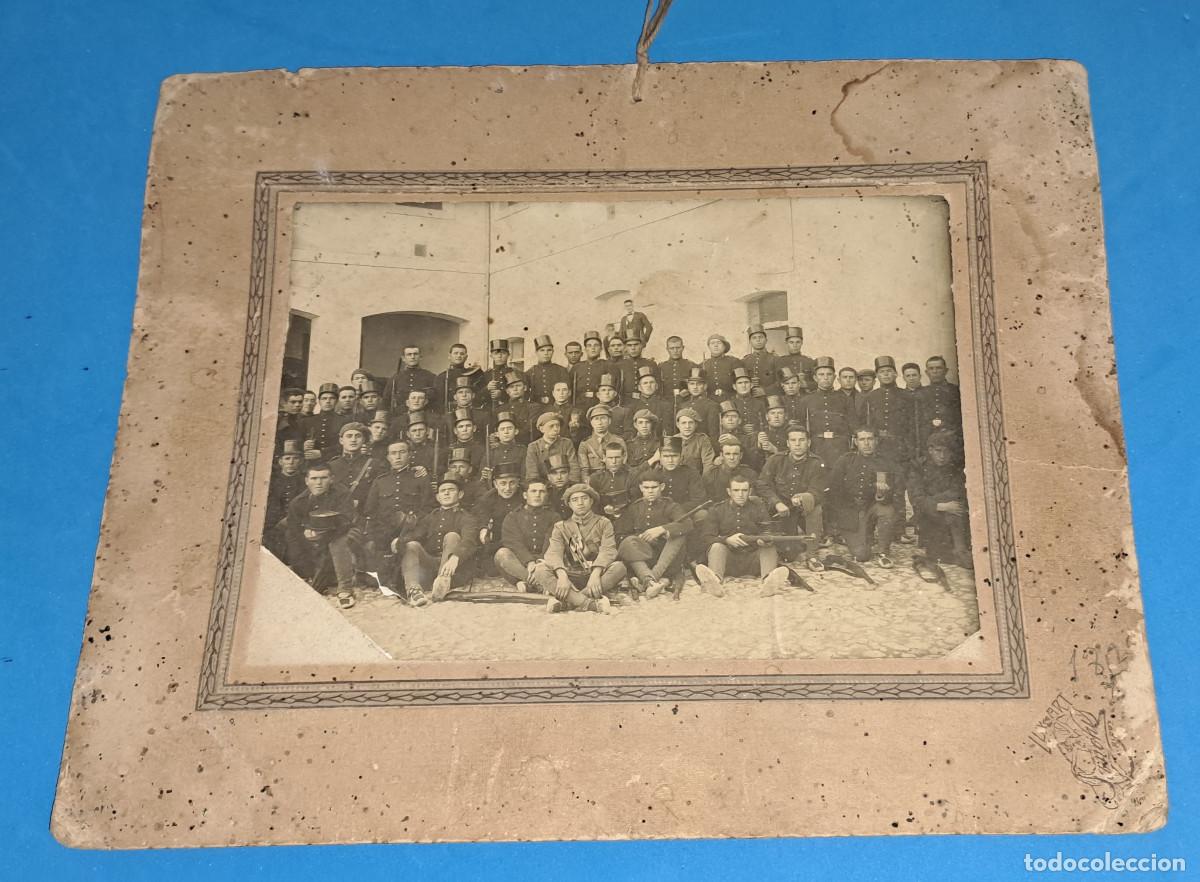 Militaria: REGIMIENTO VIZCAYA 21 - ALCOY ( Alicante ) - FOTOGRAF&Iacute;A ORIGINAL - &Eacute;POCA GUERRA DE CUBA