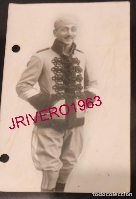 Militaria: )FOTOGRAFIA DE SOLDADO DE CABALLERIA DE CAZADORES DE LUSITANIA ?,EPOCA ALFONSINA, 9X14 CMS