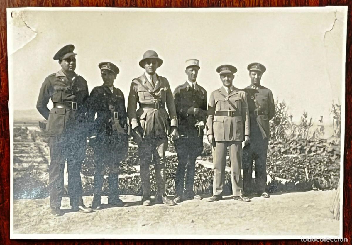 Militaria: ANTIGUA FOTOGRAFIA epoca del PROTECTORADO ESPA&Ntilde;OL EN MARRUECOS, militares de Espa&ntilde;a, Francia e Ingla