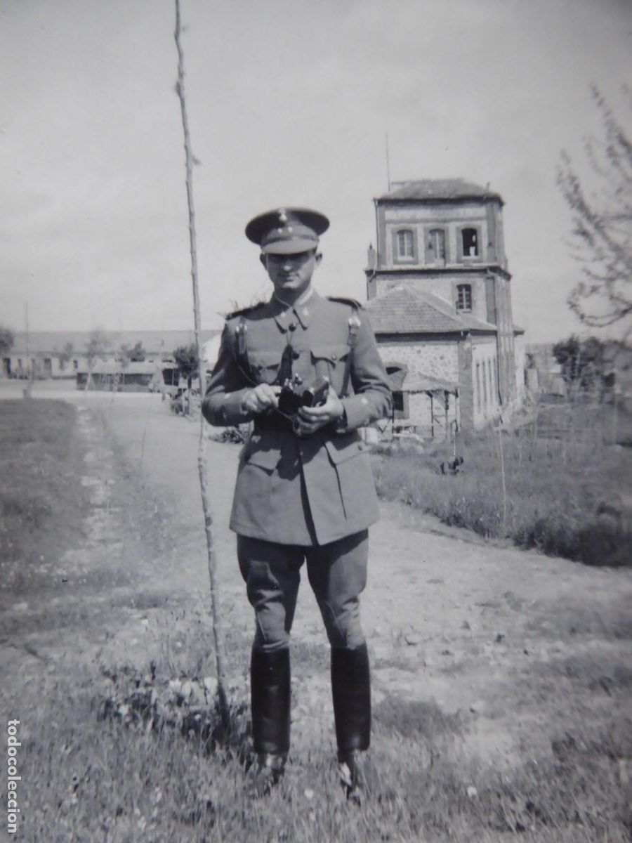 Militaria: Fotograf&iacute;a teniente del ej&eacute;rcito espa&ntilde;ol.