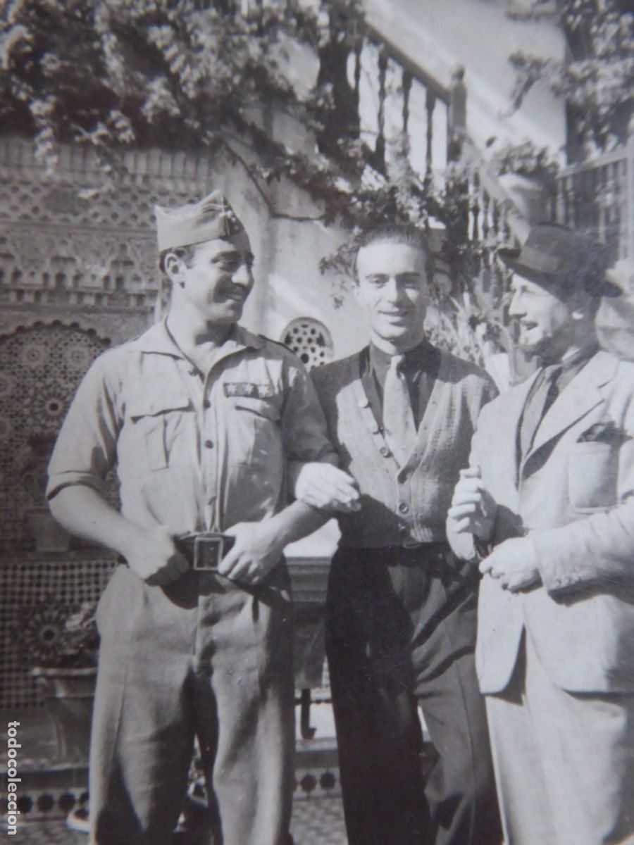 Militaria: Fotograf&iacute;a capit&aacute;n del ej&eacute;rcito nacional. Tetu&aacute;n