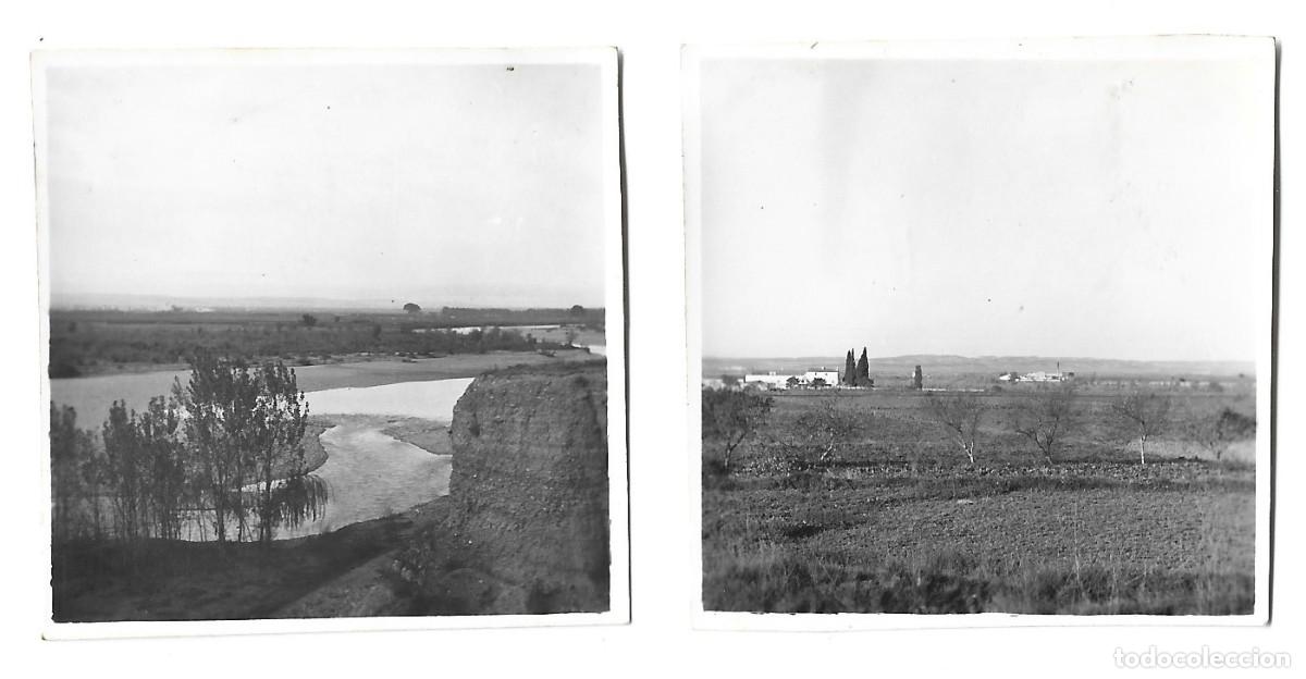 Militaria: 1937-38 Fotograf&iacute;a guerra civil archivo Legi&oacute;n C&oacute;ndor valle r&iacute;o Ebro Zaragoza o Lleida
