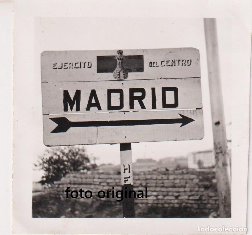 Militaria: PALETA EJERCITO CENTRO RUMBO MADRID CHINCHON GUERRA CIVIL