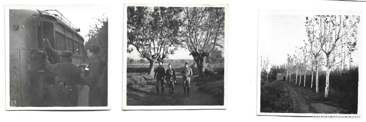 Militaria: 1937-38 (3) Fotograf&iacute;as guerra civil soldados Legi&oacute;n C&oacute;ndor valle r&iacute;o Ebro Zaragoza LEER