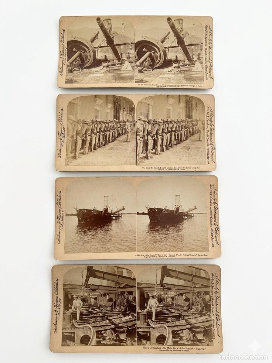 Militaria: Lote Fotograf&iacute;as Guerra de Cuba