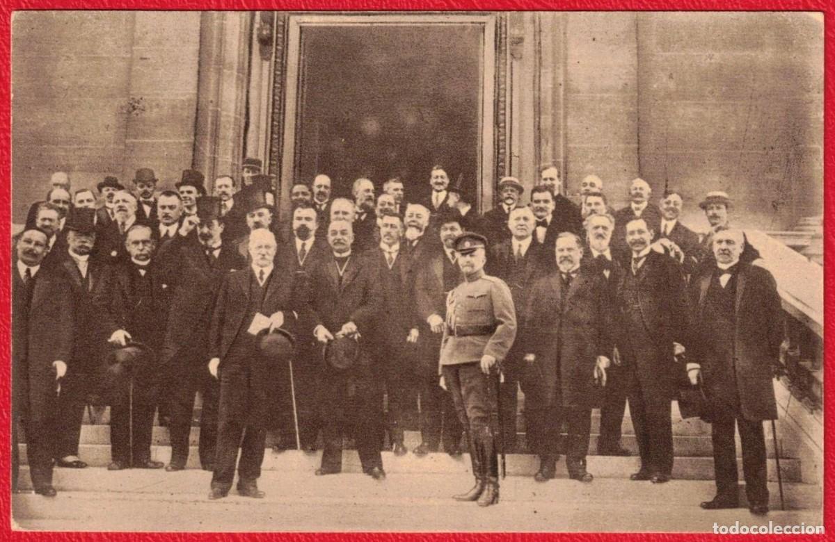 Militaria: 1&ordf; Guerra Mundial Uni&oacute;n Aliados Delegados Duma Rusa Briand Francia 1916 Original