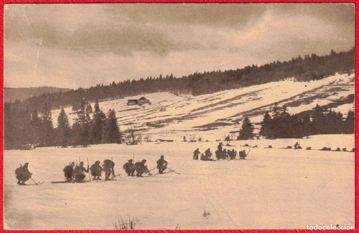Militaria: 1&ordf; Guerra Mundial Patrulla Esquiadores Alpinos Vosgos Francia 1916 Original Hist&oacute;rico