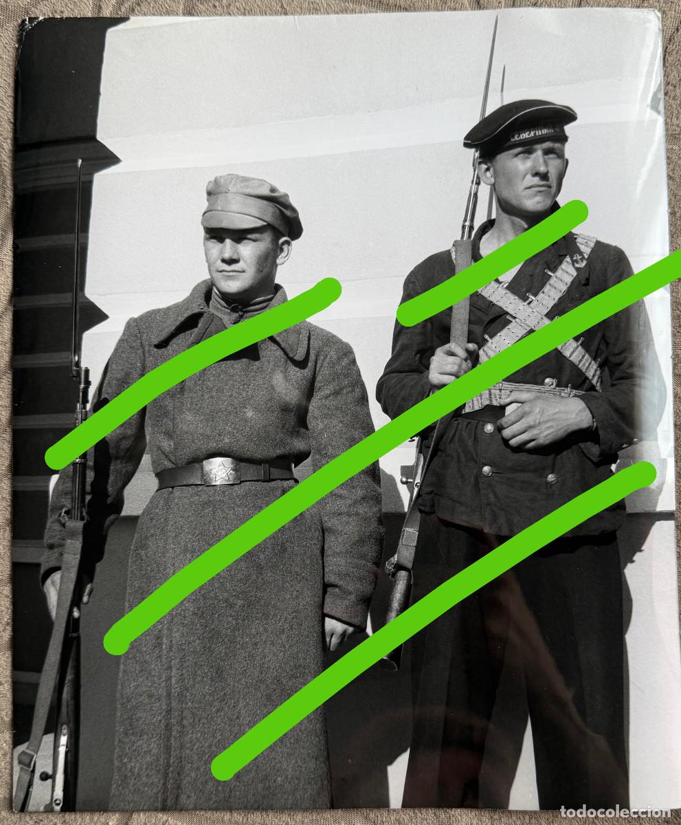 Militaria: Soldados de la Urss Segunda Guerra Mundial 29x24 cm Fotografia Antigua