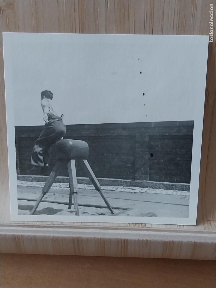 Militaria: SOLDADO PLINTO POTRO GIMNASIA EJERCITO SALTO CABALLO PASO 3 FOTO PARTICULAR 6.5CMS A&Ntilde;OS 40 50
