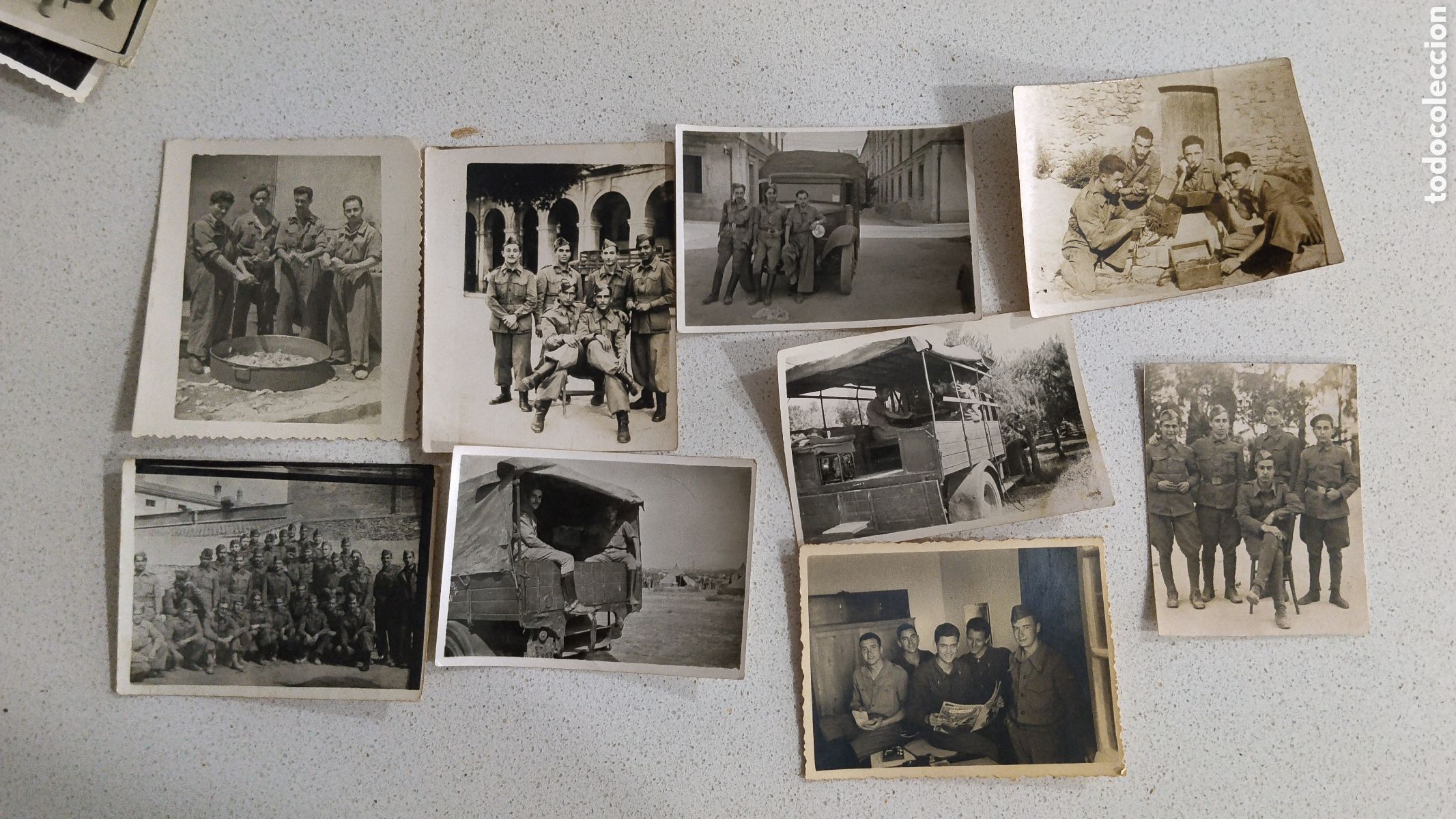 Militaria: Lote 18 fotograf&iacute;as guerra civil comandancia de obras y fortificaciones de melilla.bando nacional.fa