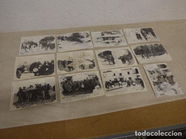 Militaria: Lote de 12 antiguas fotografias de Guerra civil en Sevilla: queipo llano, yague, sublevacion...