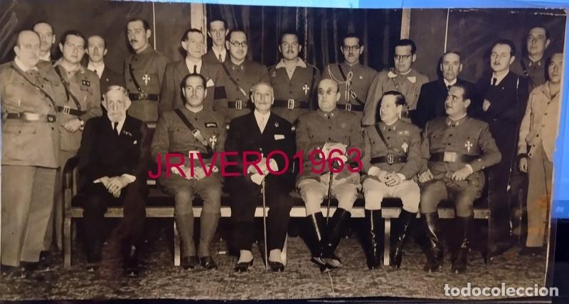 Militaria: 1937,ANTIGUA FOTOGRAFIA DEL GENERAL MOSCARDO, INVESTIDO MAESTRANTE DE LA REAL MAESTRANZA DE ZARAGOZA