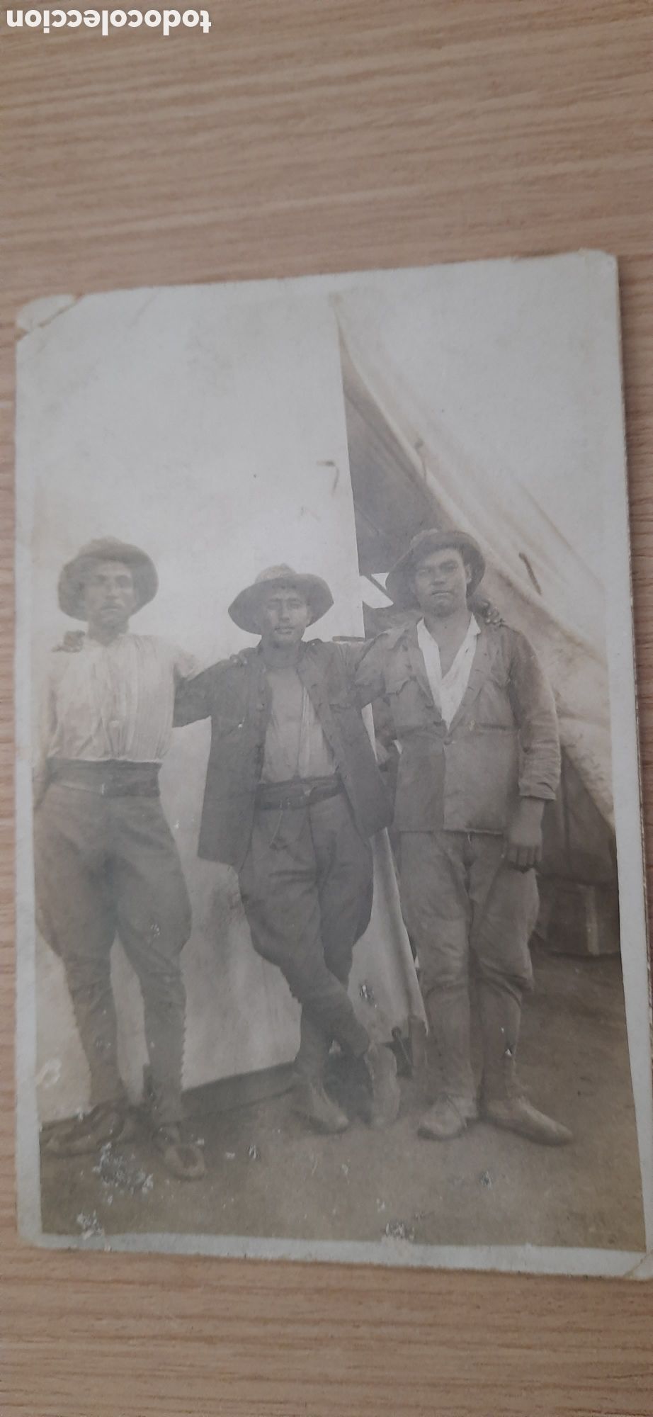 Militaria: fotografia de tres soldados en marruecos a&ntilde;os 20