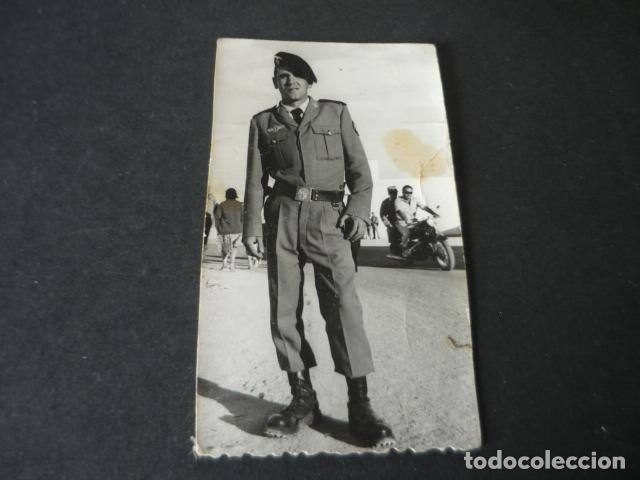 Militaria: AAIUN SAHARA ESPA&Ntilde;OL SOLDADO EJERCITO DEL AIRE ANTIGUA FOTOGRAFIA 5 X 9,5 cm