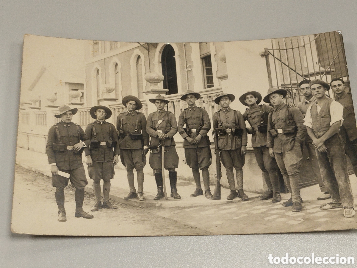 Militaria: Fotograf&iacute;a militar espa&ntilde;ola guerra de marruecos.alfonso XIII.primo de rivera.ejercito espa&ntilde;ol.reus