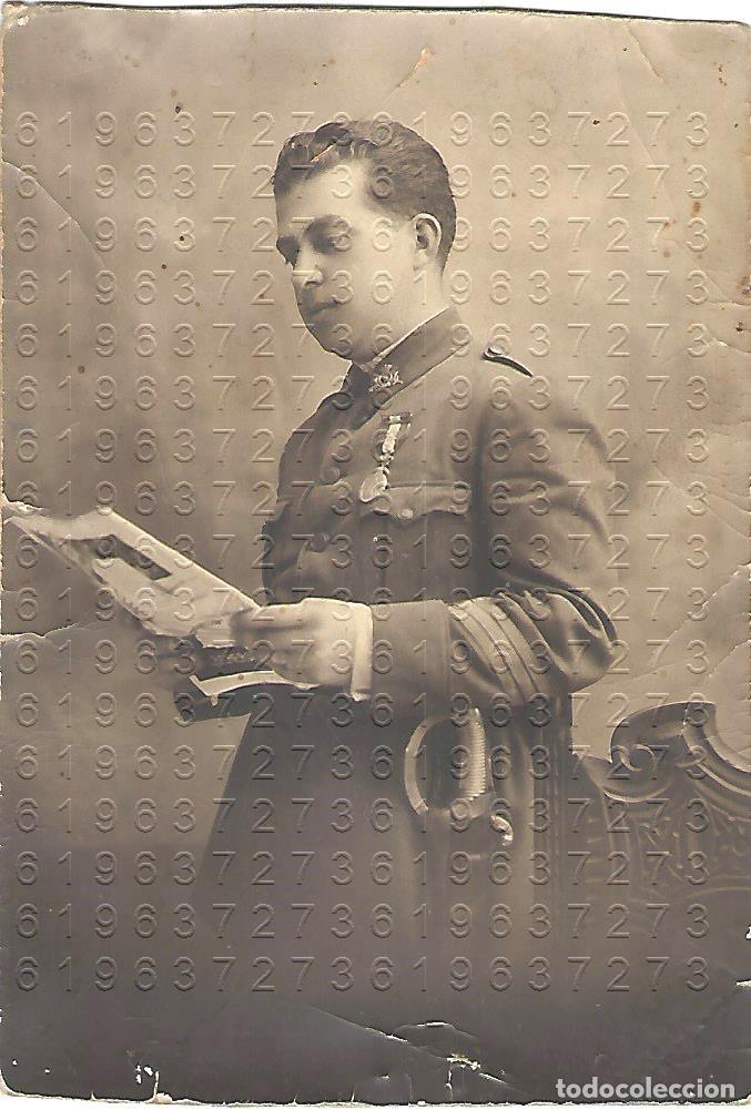 Militaria: MILITAR CONDECORADO FOTOGRAFIA MUY ANTIGUA 12X8 M19