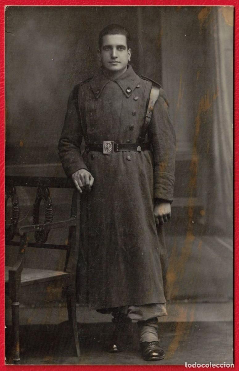 Militaria: Fotografo: Bar&oacute;, Rambla Estudios, 9 Barcelona - A&ntilde;o 1946 - Ejercito Espa&ntilde;ol Intendencia