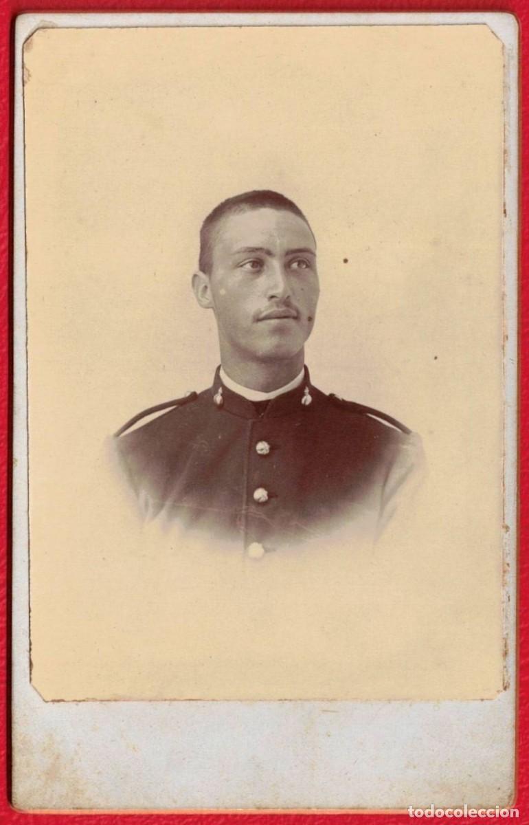 Militaria: Ejercito Espa&ntilde;ol - Artilleria - Antigua fotografia sobre carton duro - Fotografo desconocido
