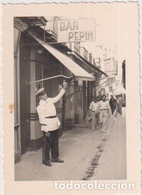 Militaria: Infante de Marina en Jerez de la Frontera (C&aacute;diz) Foto Malet. A&ntilde;o 1955