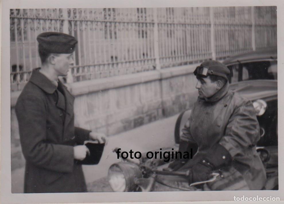 Militaria: ZARAGOZA OFICIAL Y MOTORISTA ALEMAN LEGION CONDOR GUERRA CIVIL