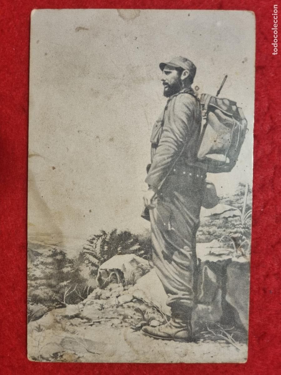 Militaria: FOTO POSTAL FIDEL CASTRO EN LA SIERRA SEGUNDO ANIVERSARIO REVOLUCION CUBA ORIGINAL KF1
