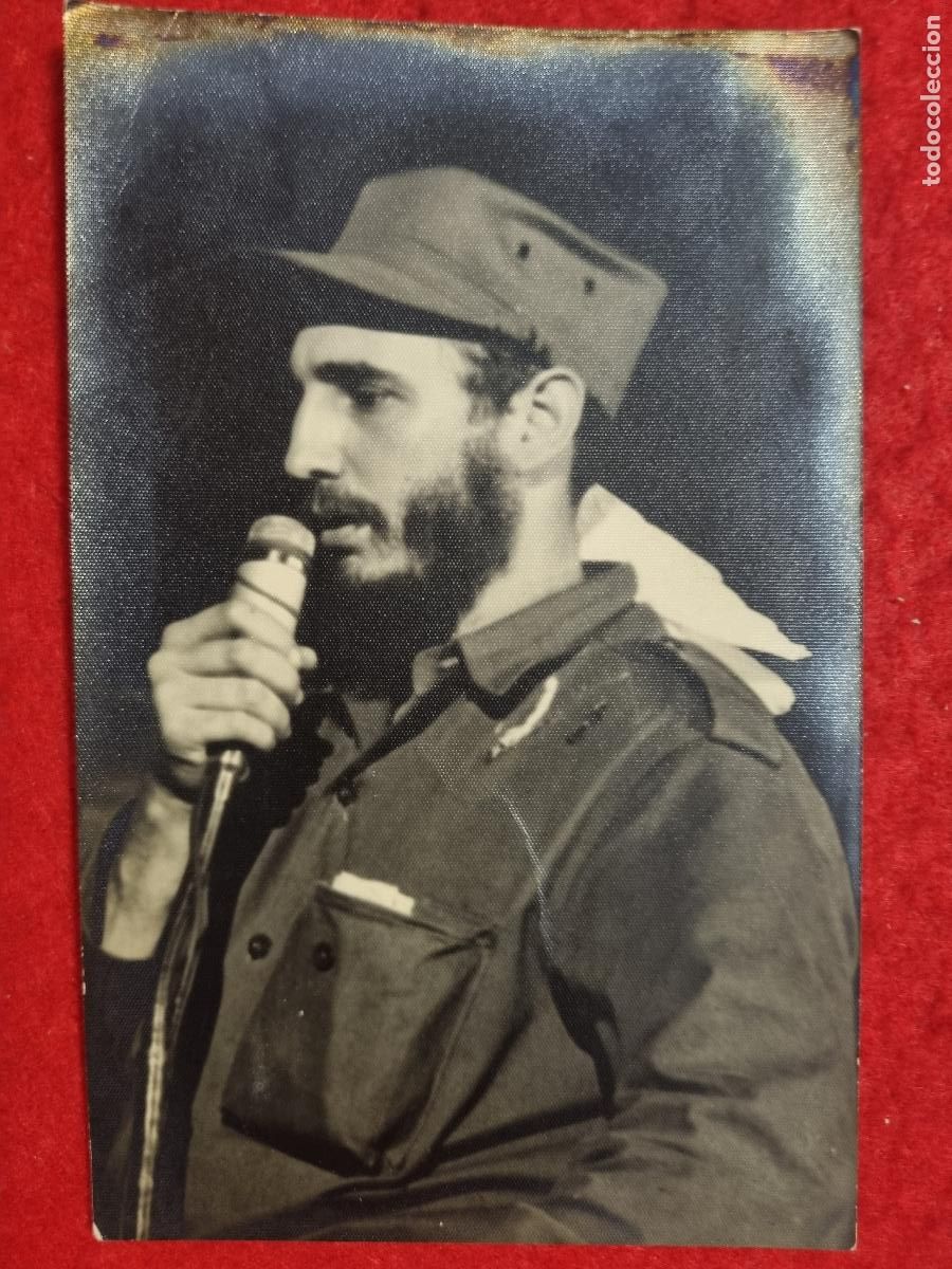 Militaria: FOTO FIDEL CASTRO FOTOGRAFICA CUBA ANTIGUA TAMA&Ntilde;O POSTAL ORIGINAL KF1