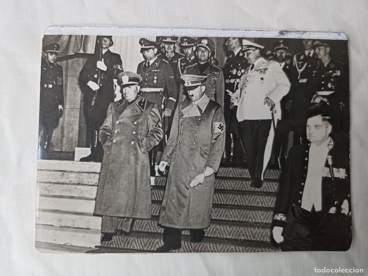 Militaria: Fotograf&iacute;a Hitler, Mussolini, Ciano, Himmler y G&ouml;ring (III Reich Hitler- Nazi- Alemania) WWII 1940