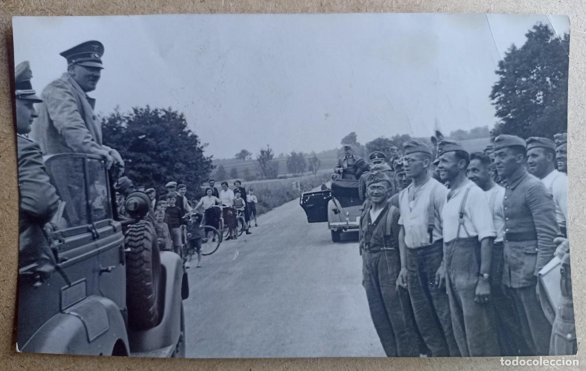 Military Antiques: Fotograf&iacute;a de Hitler visitando las tropas en la Batalla de Alsacia (III Reich Hitler- Nazi- Alemania