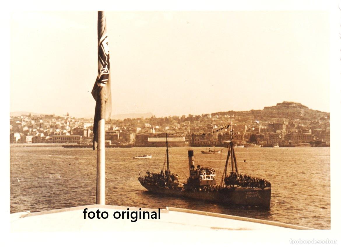 Militaria: SALIDA PUERTO DE VIGO RUMBO ALEMANIA TROPAS ALEMANAS LEGION CONDOR GUERRA CIVIL