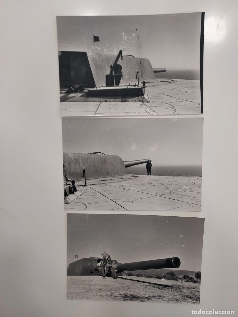 Militaria: 3 fotos artiller&iacute;a militar Bater&iacute;a Paloma Alta Tarifa - Ca&ntilde;&oacute;n Vickers 381mm. Ca. 1950 (2009)