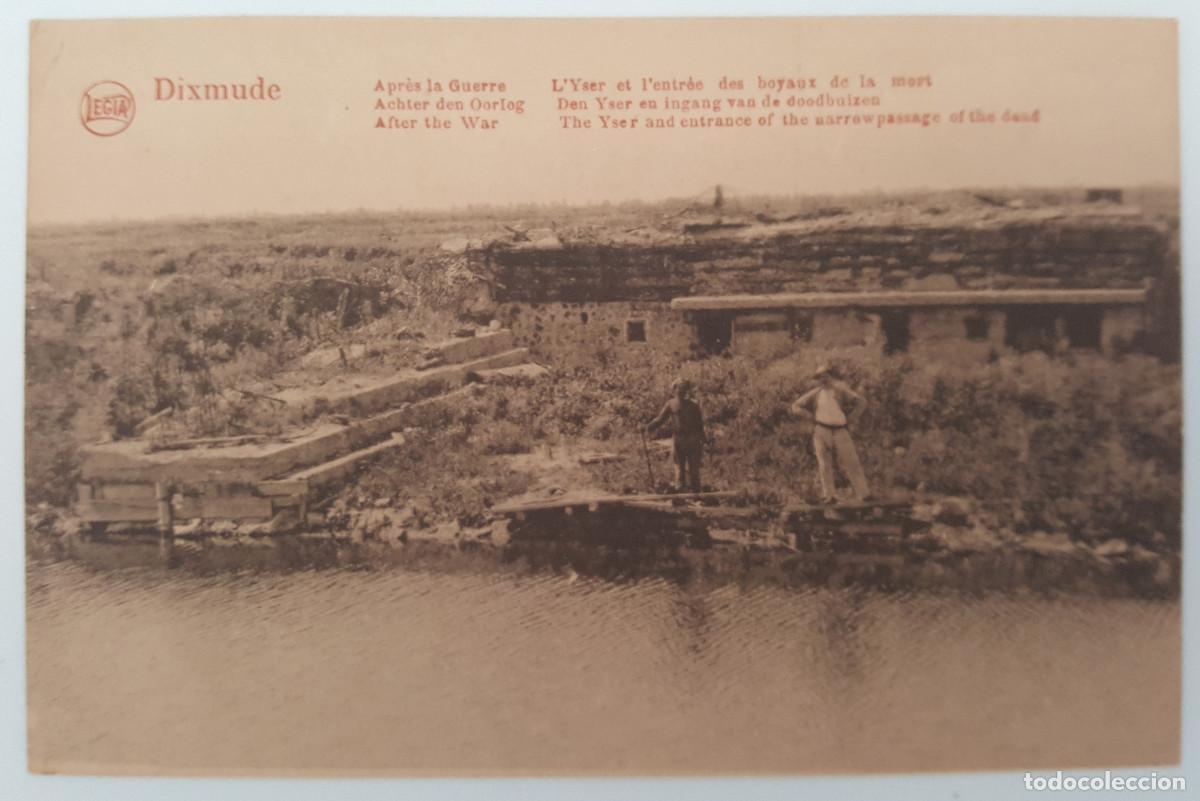 Militaria: POSTAL LEGIA DE DIXMUDE (BELGICA), ESCENARIO BATALLA PRIMERA GUERRA MUNDIAL, MUY RARA, 1WW 1GM