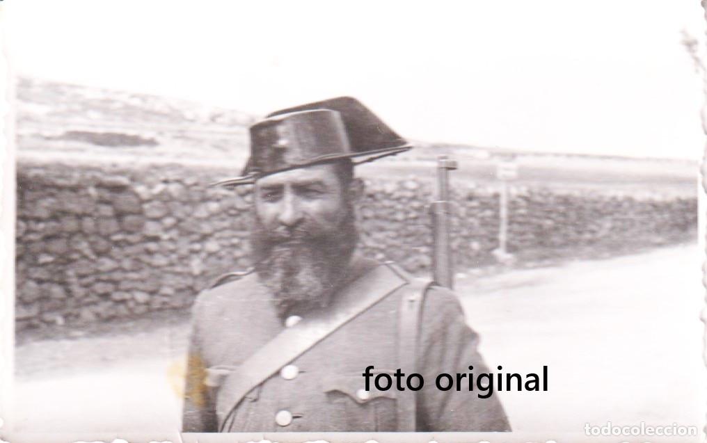 Militaria: MIEMBRO GUARDIA CIVIL ARAGON PLENA GUERRA CIVIL FOTO CTV ITALIANO