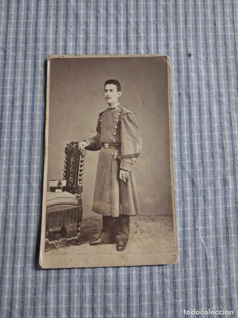 Militaria: Fotograf&iacute;a Militar Sargento fumando un puro. Guti&eacute;rrez. Madrid. Estado ver im&aacute;genes