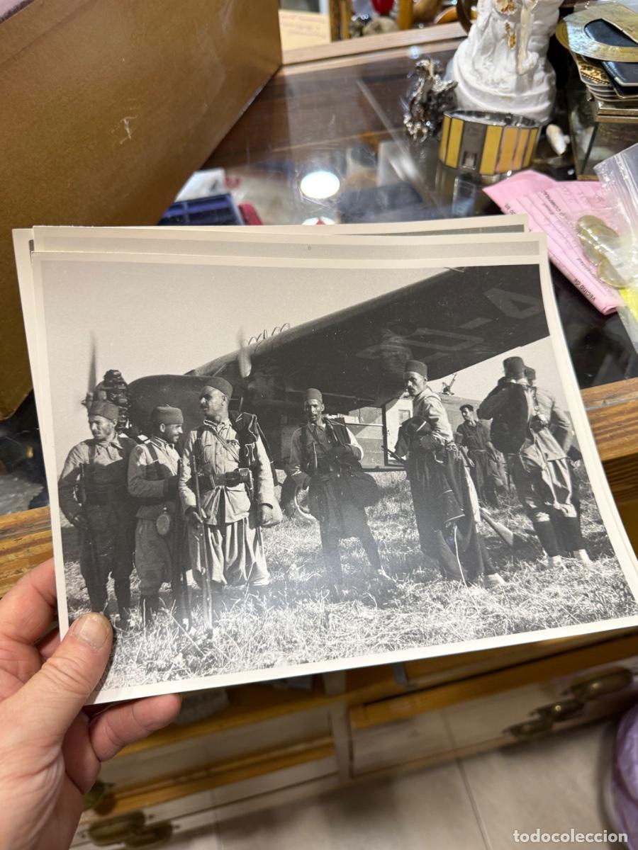 Militaria: Lote de 4 fotograf&iacute;as originales de la guerra de &Aacute;frica