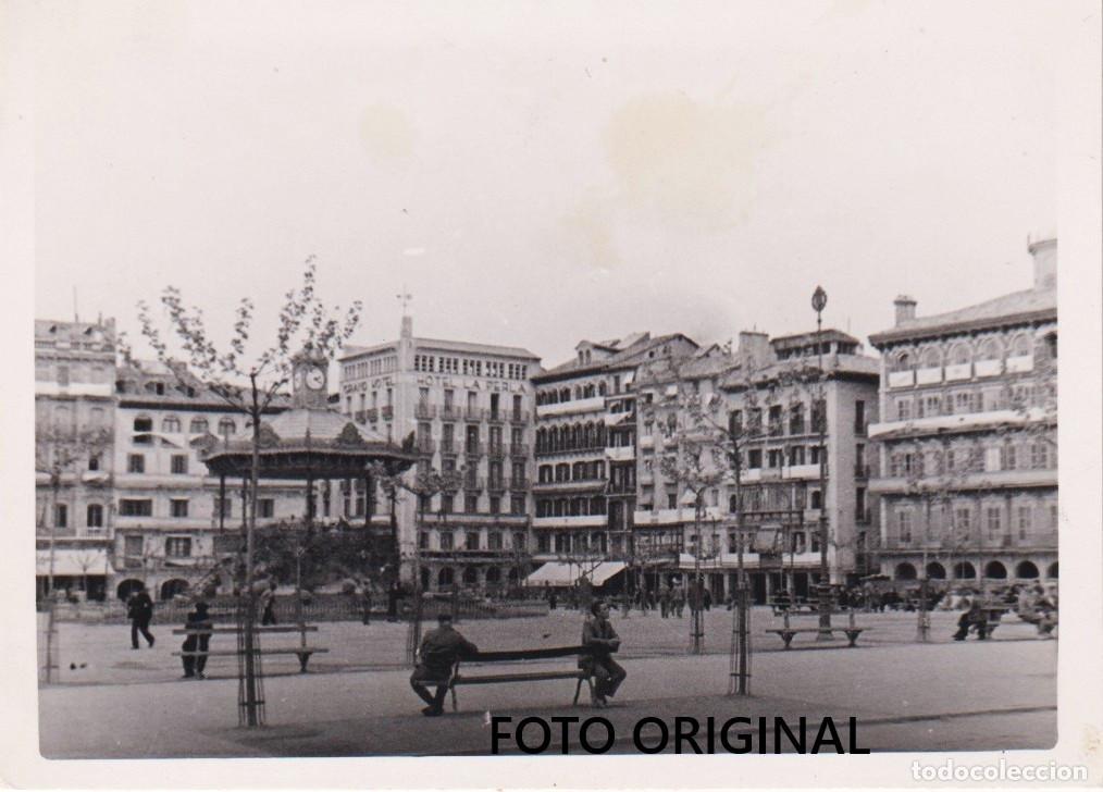 Militaria: PAMPLONA VISTA PLAZA DEL CASTILLO QUIOSCO GUERRA CIVIL 1937 LEGION CONDOR