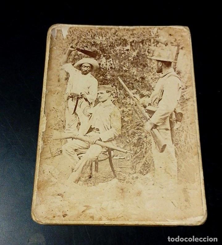 Militaria: fotografia militar siglo XIX guerra de Cuba