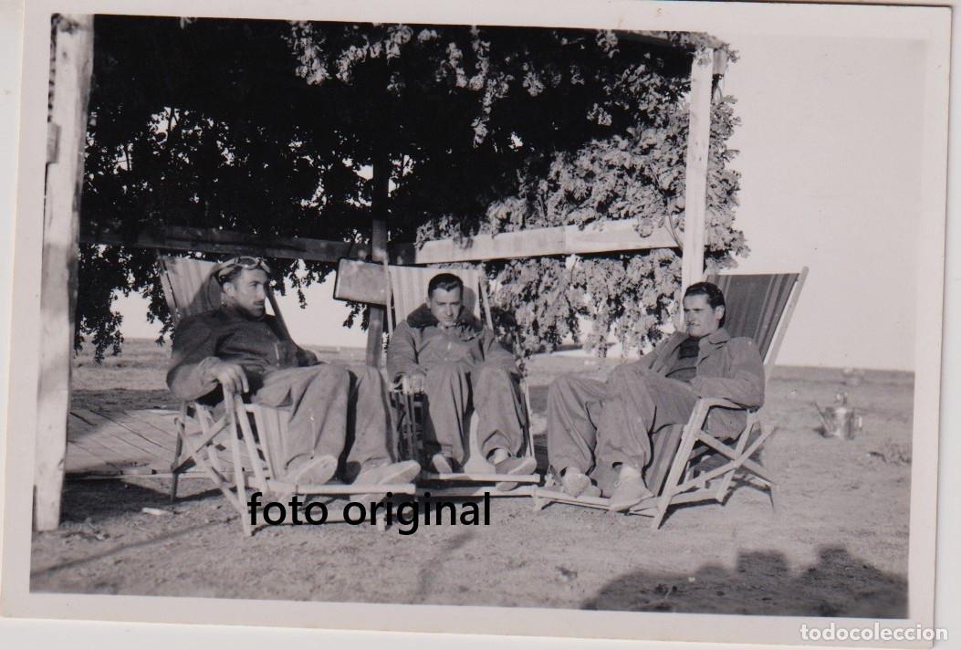 Militaria: PILOTOS ITALIANOS DE COMBATE SALDA&Ntilde;A (PALENCIA) DESCANSO GUERRA CIVIL