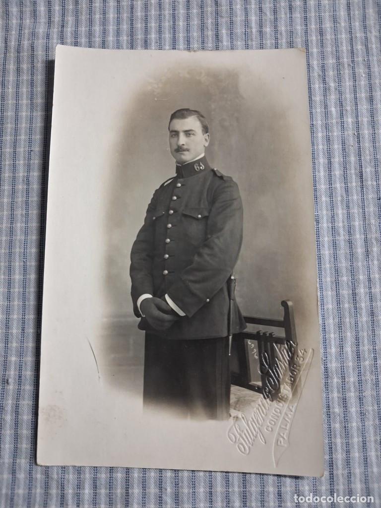 Militaria: Fotograf&iacute;a Militar. Mallorca. Palma. Fulgencio-Seraf&iacute;n Sastre. Lleva en la solapa el n&uacute;mero 61