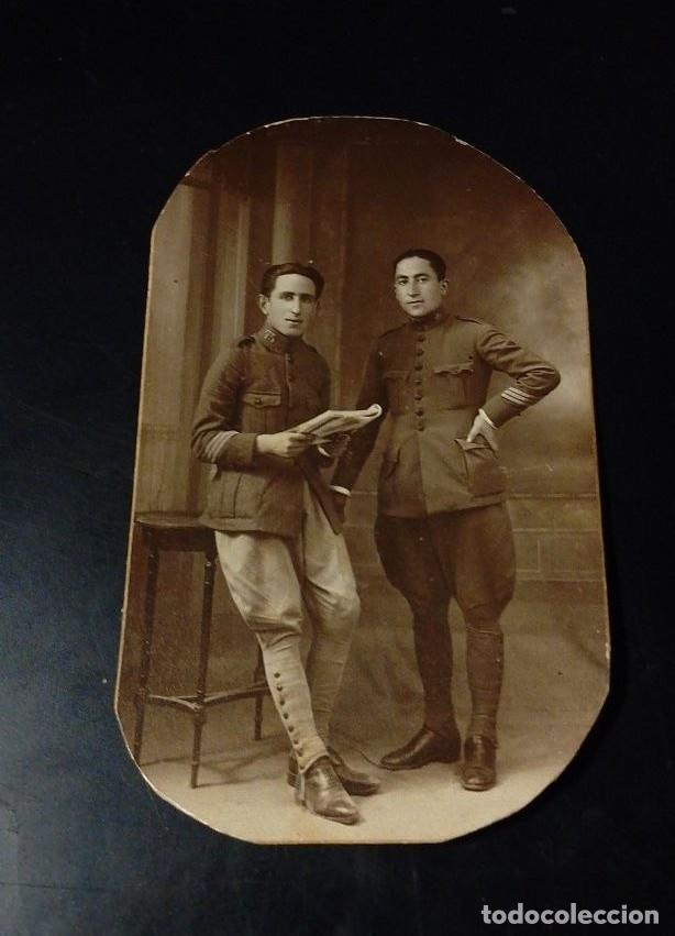 Militaria: fotografia militar estudio dos sargentos tropa de la Mehala a&ntilde;os 20-30 Marruecos espa&ntilde;ol
