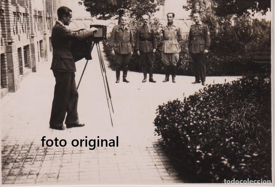 Militaria: ZARAGOZA ALTOS MANDOS MEDICOS CTV ITALIANO FOTOGRAFO GUERRA CIVIL