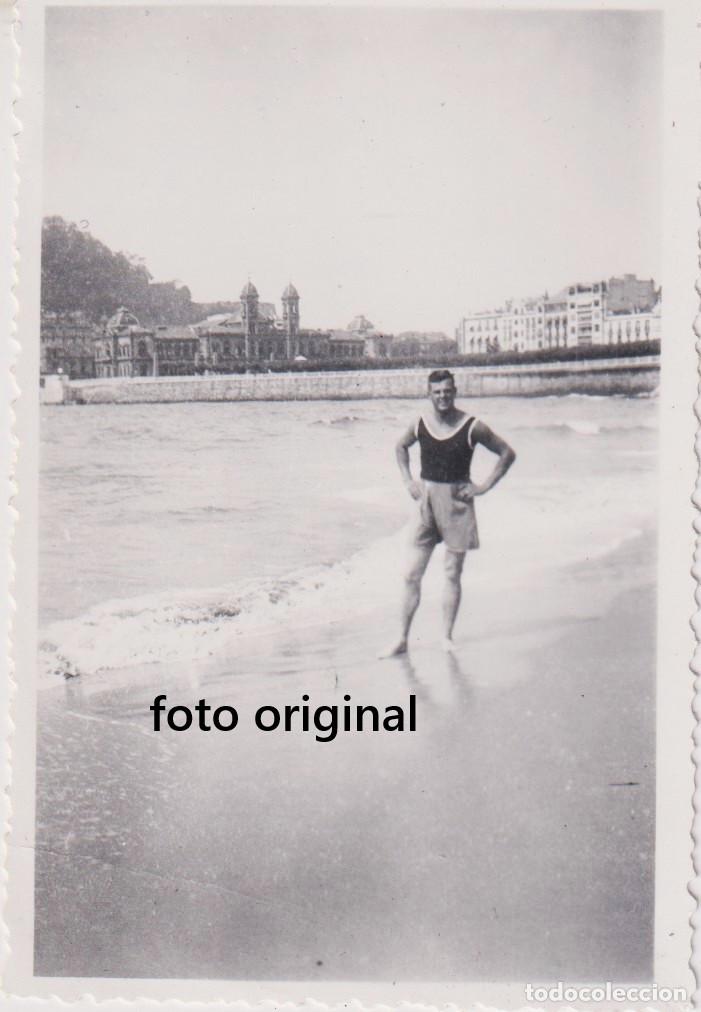 Militaria: PLAYA ZARAUTZ GUIPUZCOA ALEMAN LEGION CONDOR BA&Ntilde;ADOR GUERRA CIVIL