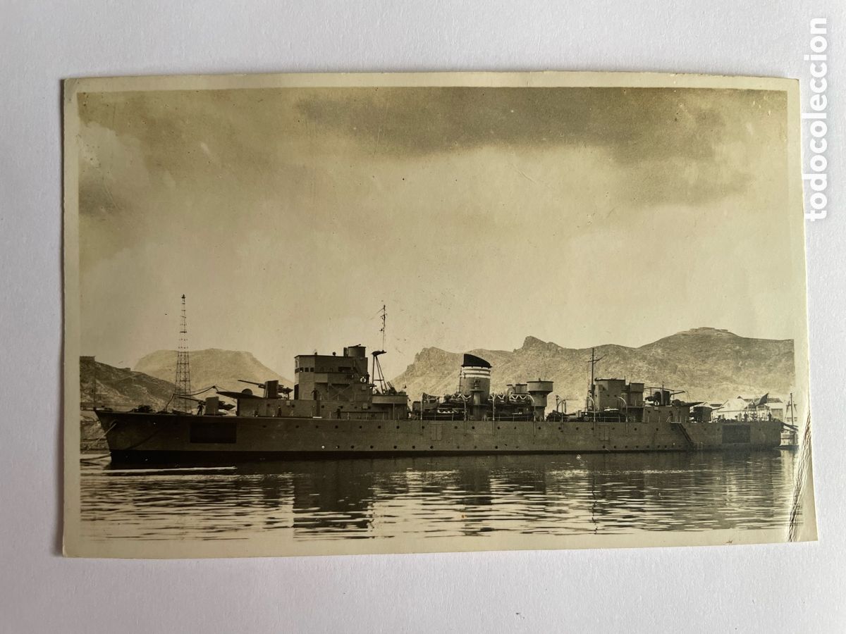 Militaria: Antigua fotograf&iacute;a de barco