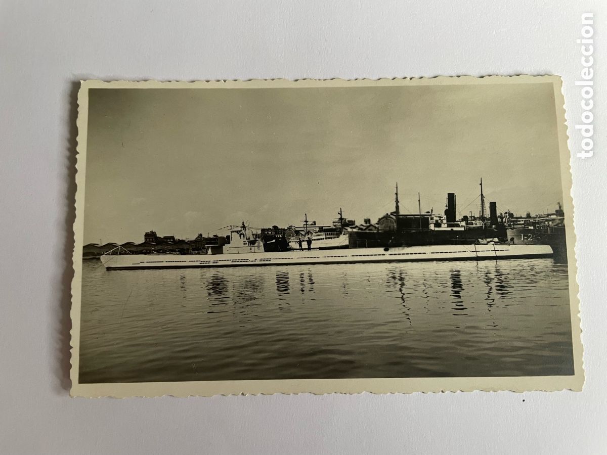 Militaria: Antigua foto de submarino