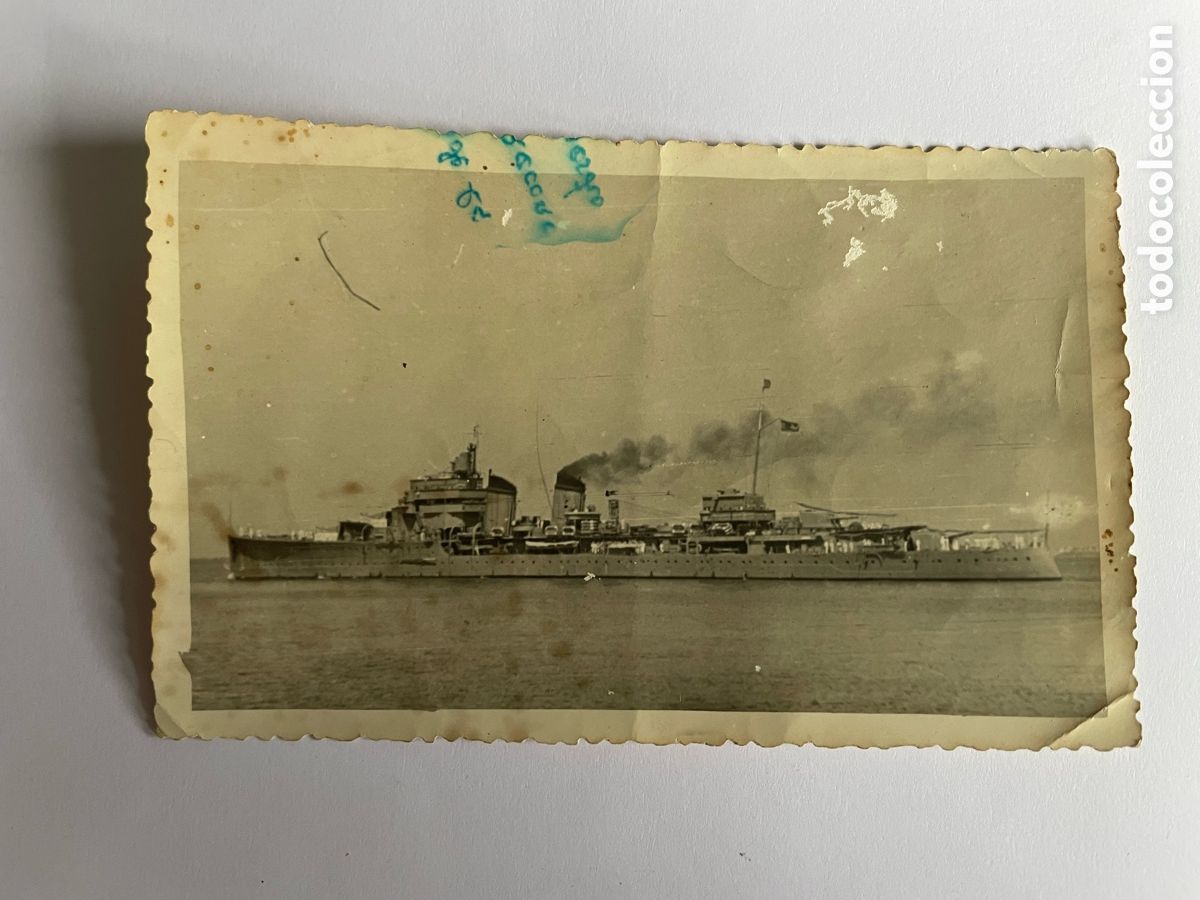 Militaria: Antigua foto de barco