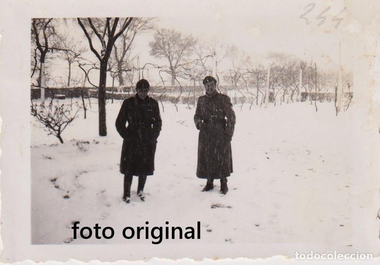 Militaria: LAGUARDIA ALAVA OFICIALES CTV ITALIANOS BAJO NIEVE FEBRERO 1938 GUERRA CIVIL