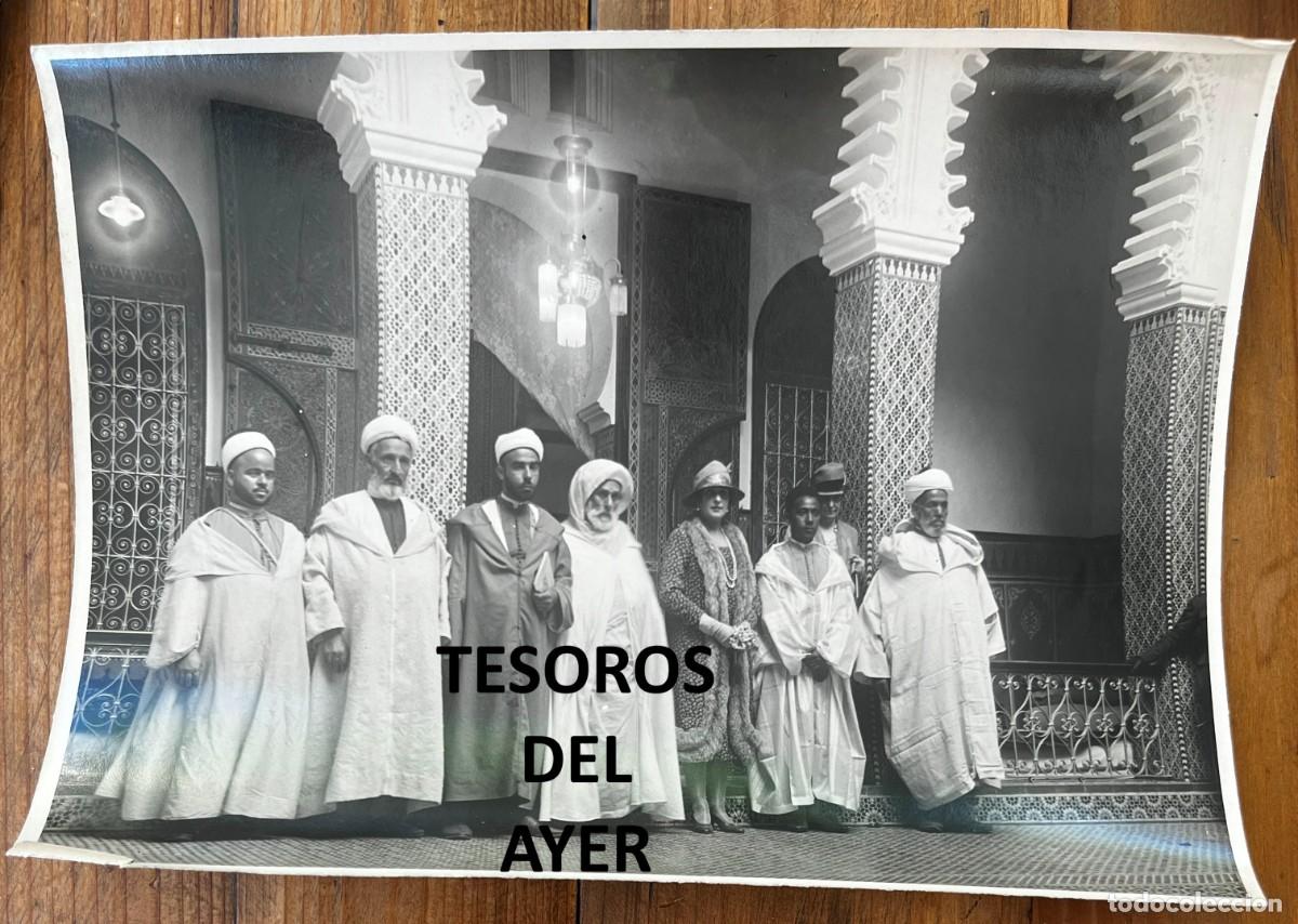 Militaria: VICTORIA EUGENIA CON EL GRAN VISIR EN MARRUECOS, VISITA REAL DE 192, CONTRERAS Y VILASECA