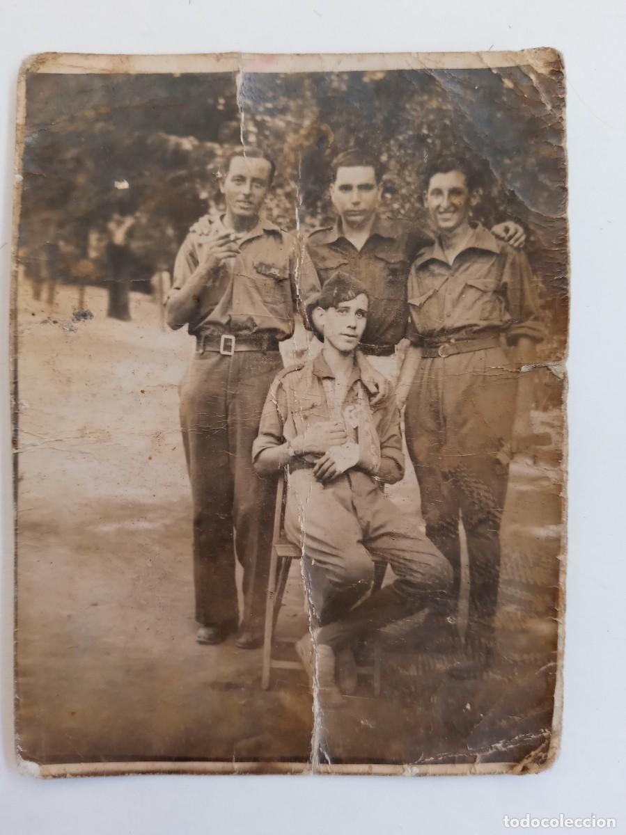 Militaria: GUERRA CIVIL - FALANGE : FOTO MINUTERO DE MILITARES DE ARTILLERIA Y FALANGISTA