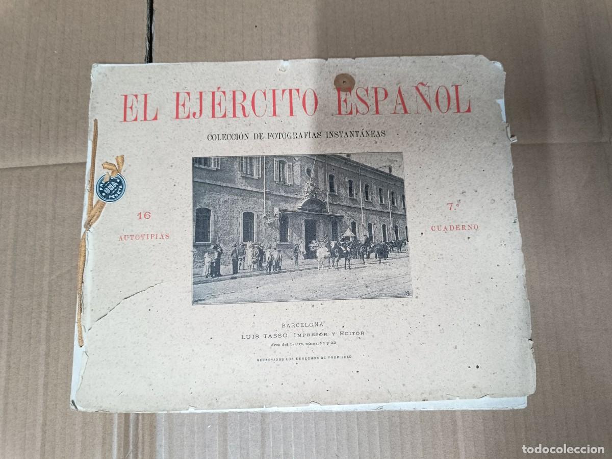 Militaria: ANTIGUO LIBRO DE FOTOS, EL EJERCITO ESPA&Ntilde;OL, CUADERNO 7, 16 AUTOTIPIAS, MILITAR -P19