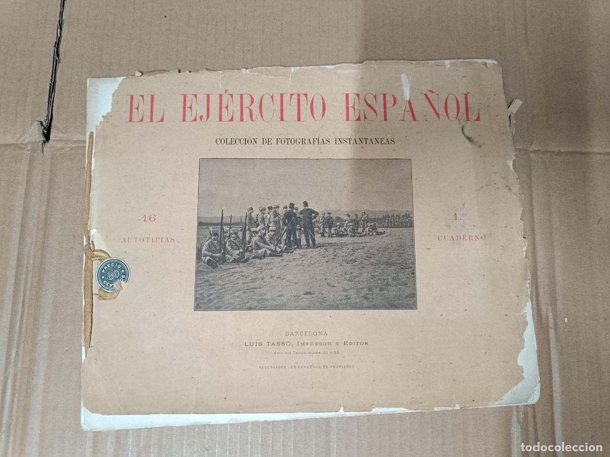 Militaria: ANTIGUO LIBRO DE FOTOS, EL EJERCITO ESPA&Ntilde;OL, CUADERNO 1, 16 AUTOTIPIAS, MILITAR -P19
